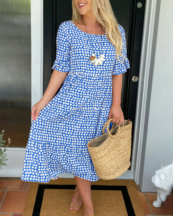 🌸Summer Specials🌸Elegant Polka Dot Midi Dress