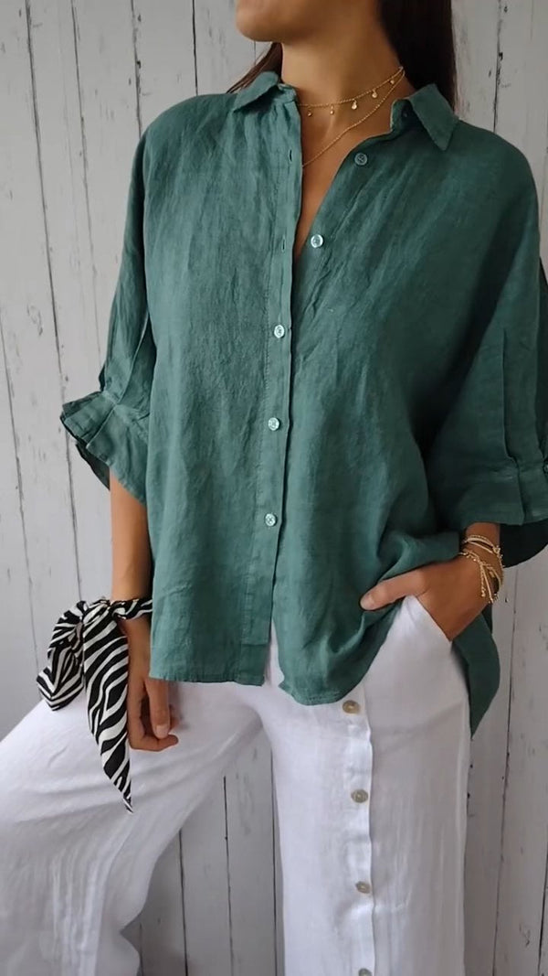 Comfort Chic Tie-Back Shirt
